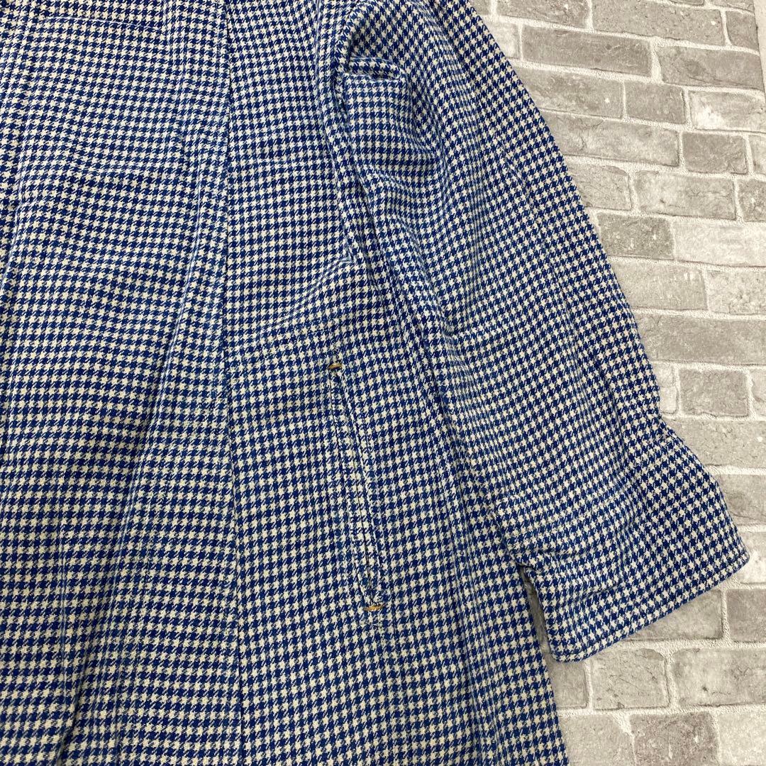 N875♪ 45R ギンガムチェックコットンワンピース