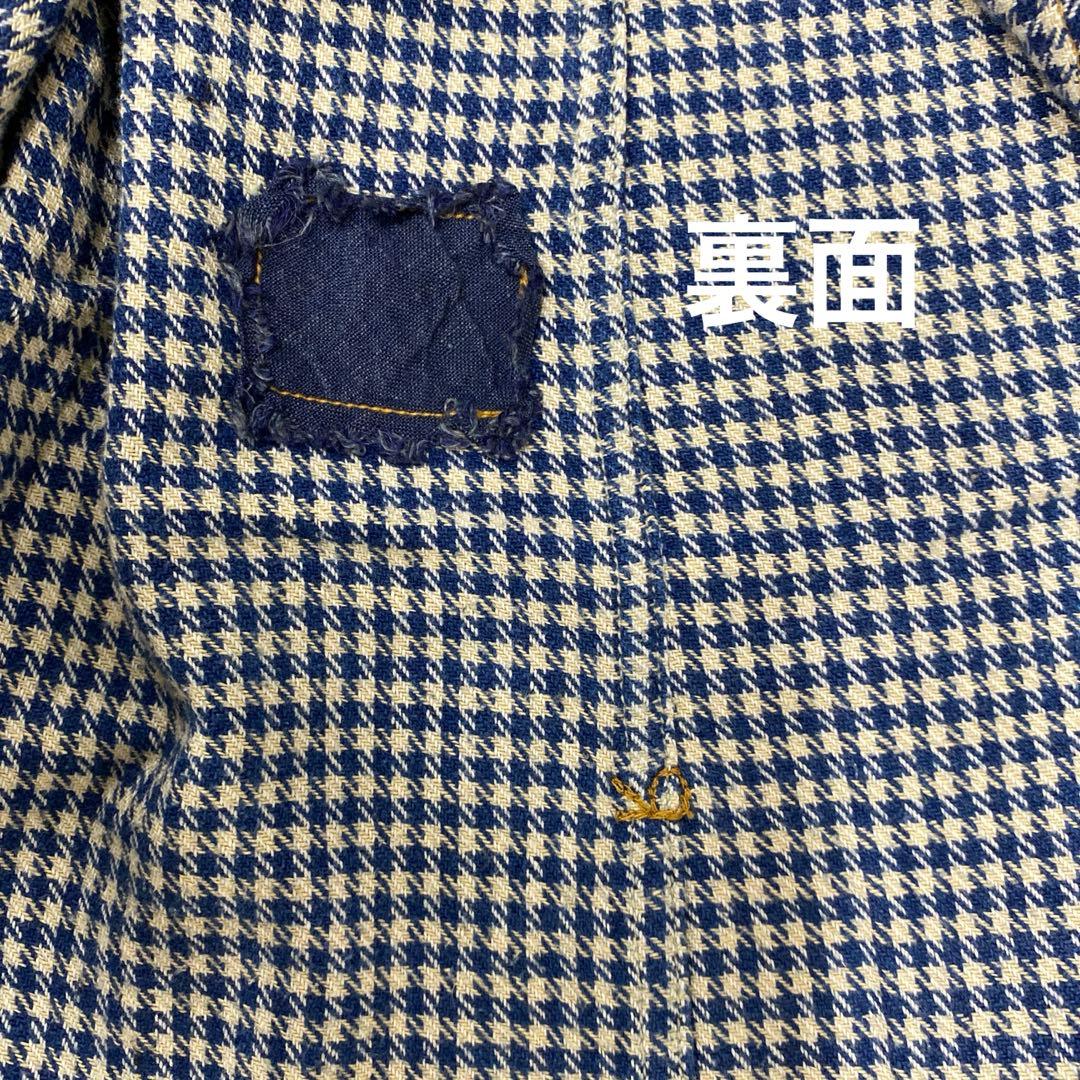 N875♪ 45R ギンガムチェックコットンワンピース