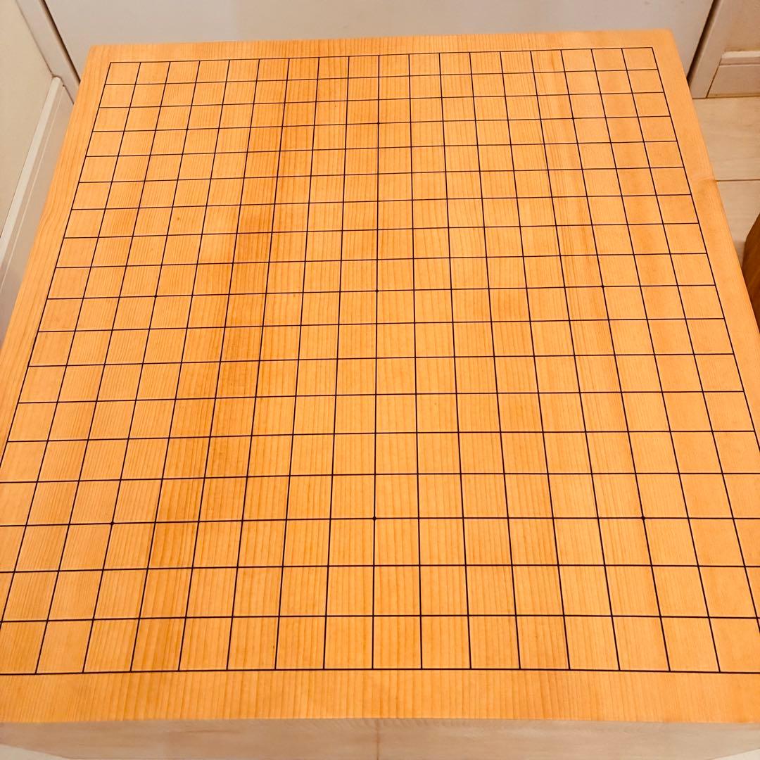 【ももこ】本榧　囲碁盤　6寸8分　6.8寸　天地柾目　前田榧碁盤店