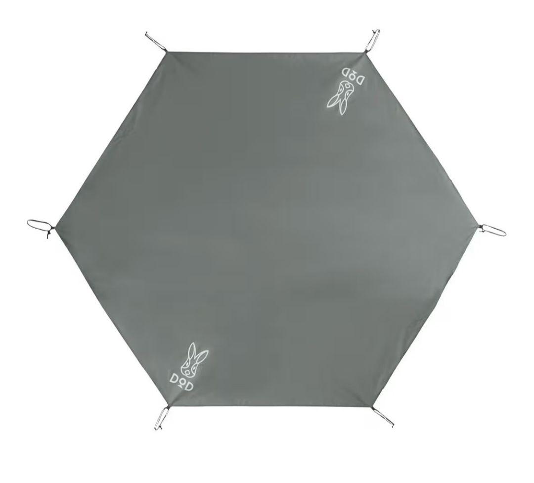 ブラック　DODワンポールテントS　ＤＯＤグランドシートセット