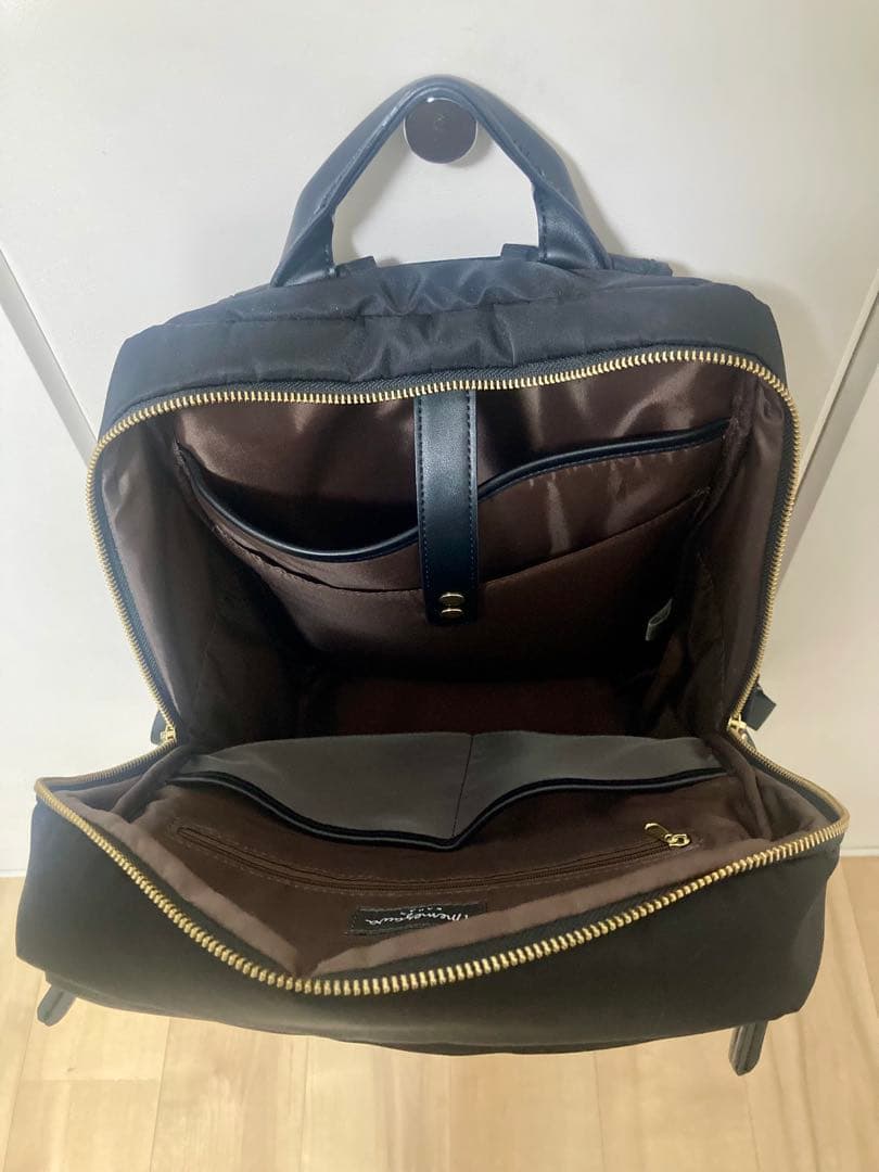 目々澤鞄 ビジネスリュック レディース ブラック