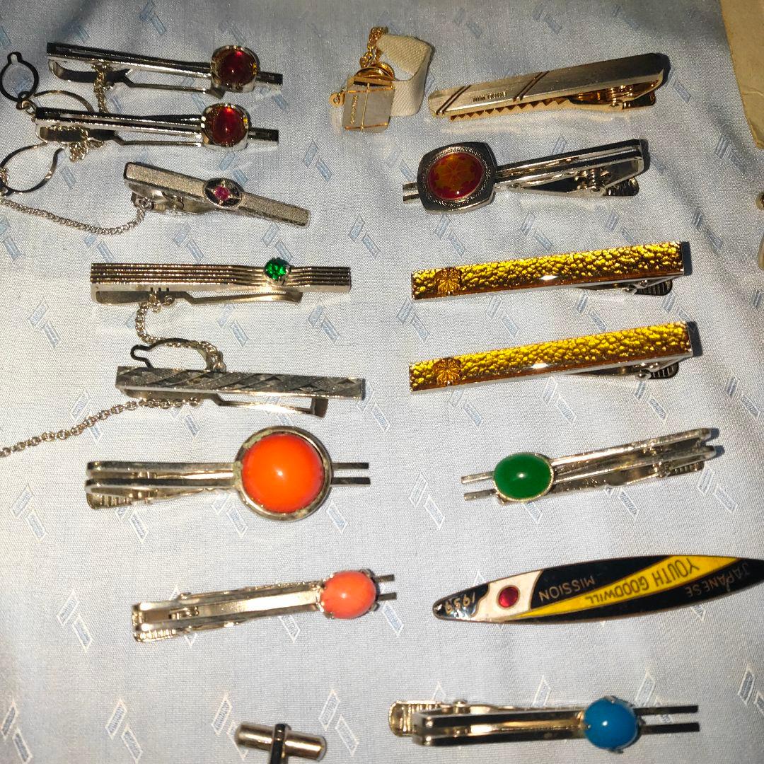 ⑰【遺品整理/生前整理】ネクタイピン,カフスボタンまとめ売り