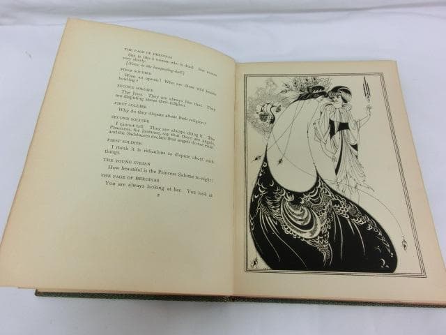 オスカー・ワイルド著『サロメ』オーブリー・ビアズリー画　1894年英語初版本