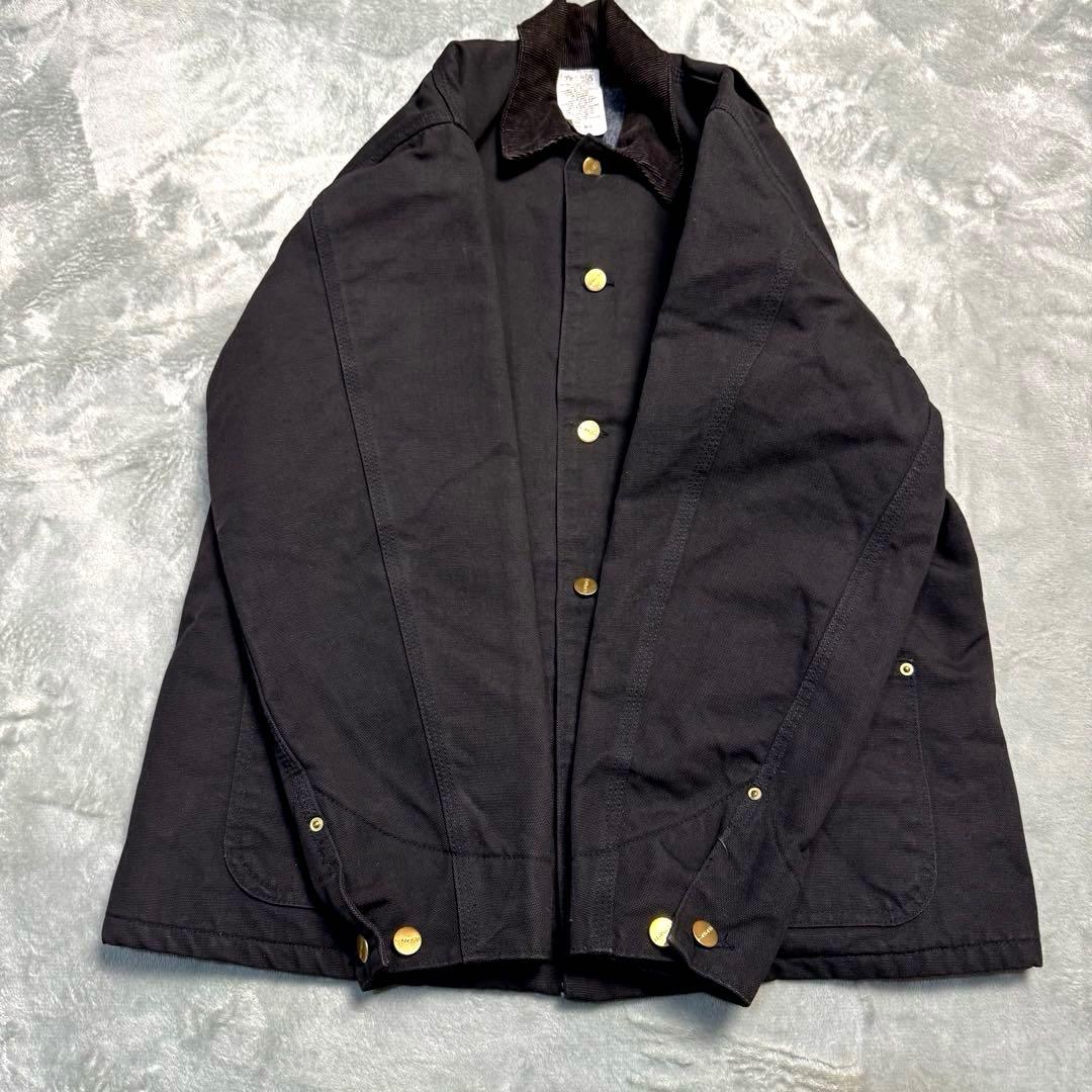 【ミント】90s USA製 carhartt ミシガンチョアコート ブラック