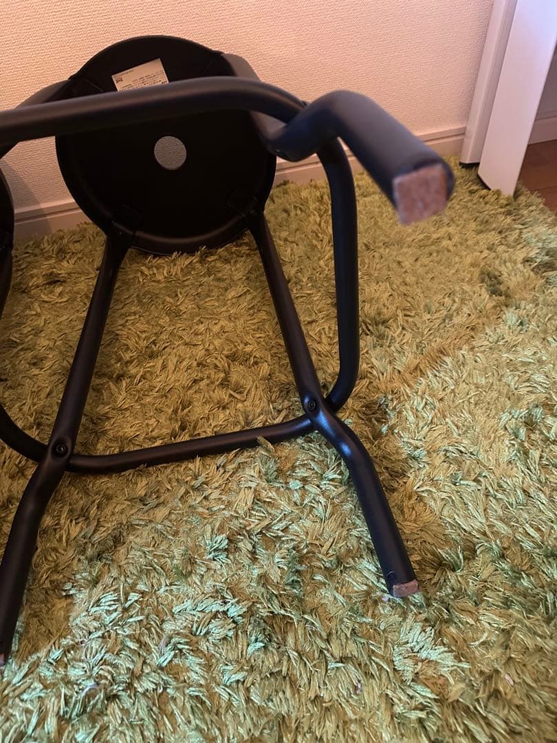 2脚セットIKEAイケア バースツール RASKOG ロースコグ ブラック