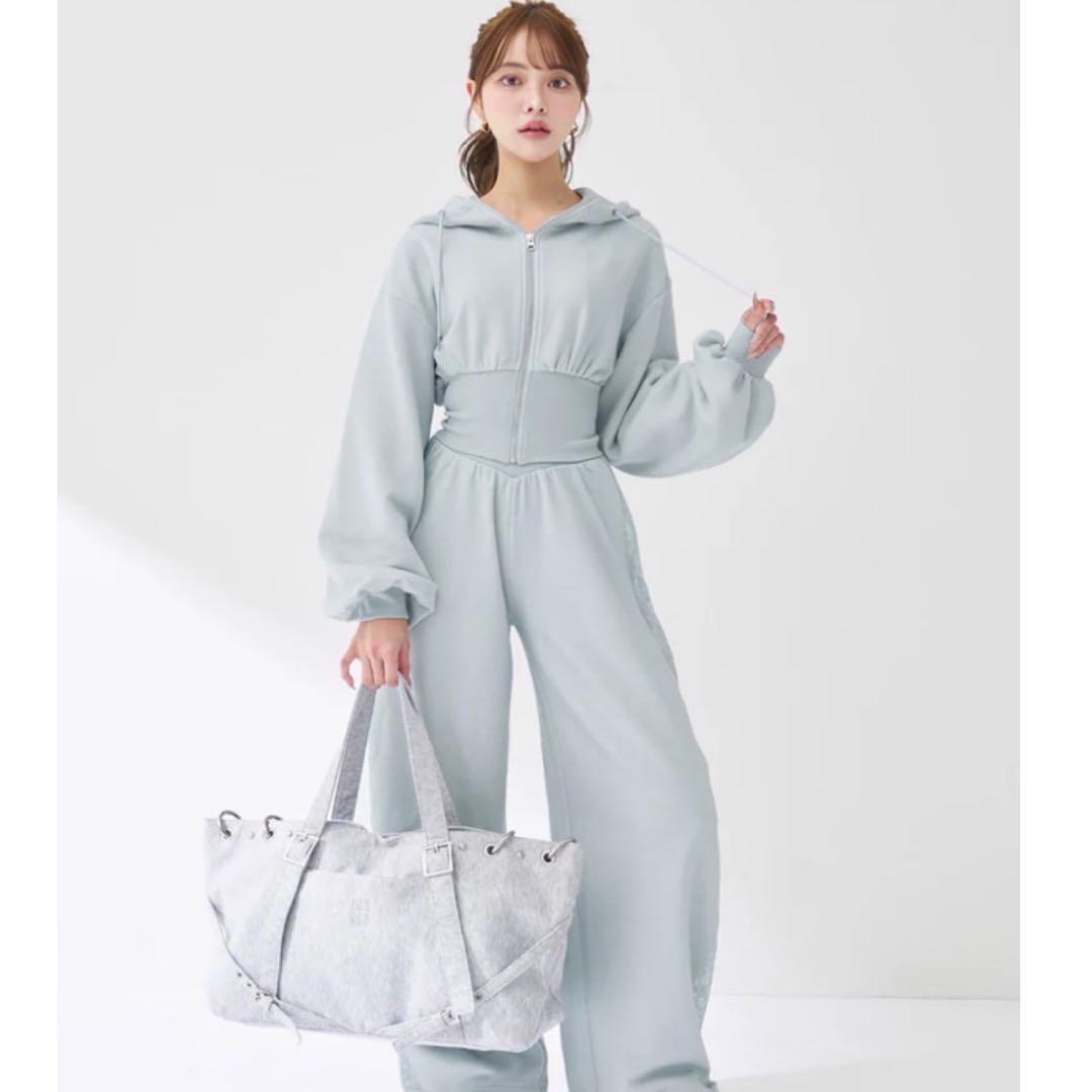 新品未開封　カラーラメスウェットコルセットパーカー　ダーリッチ darich F