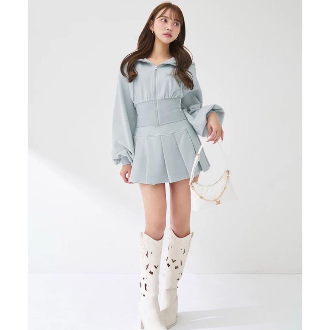 新品未開封　カラーラメスウェットコルセットパーカー　ダーリッチ darich F