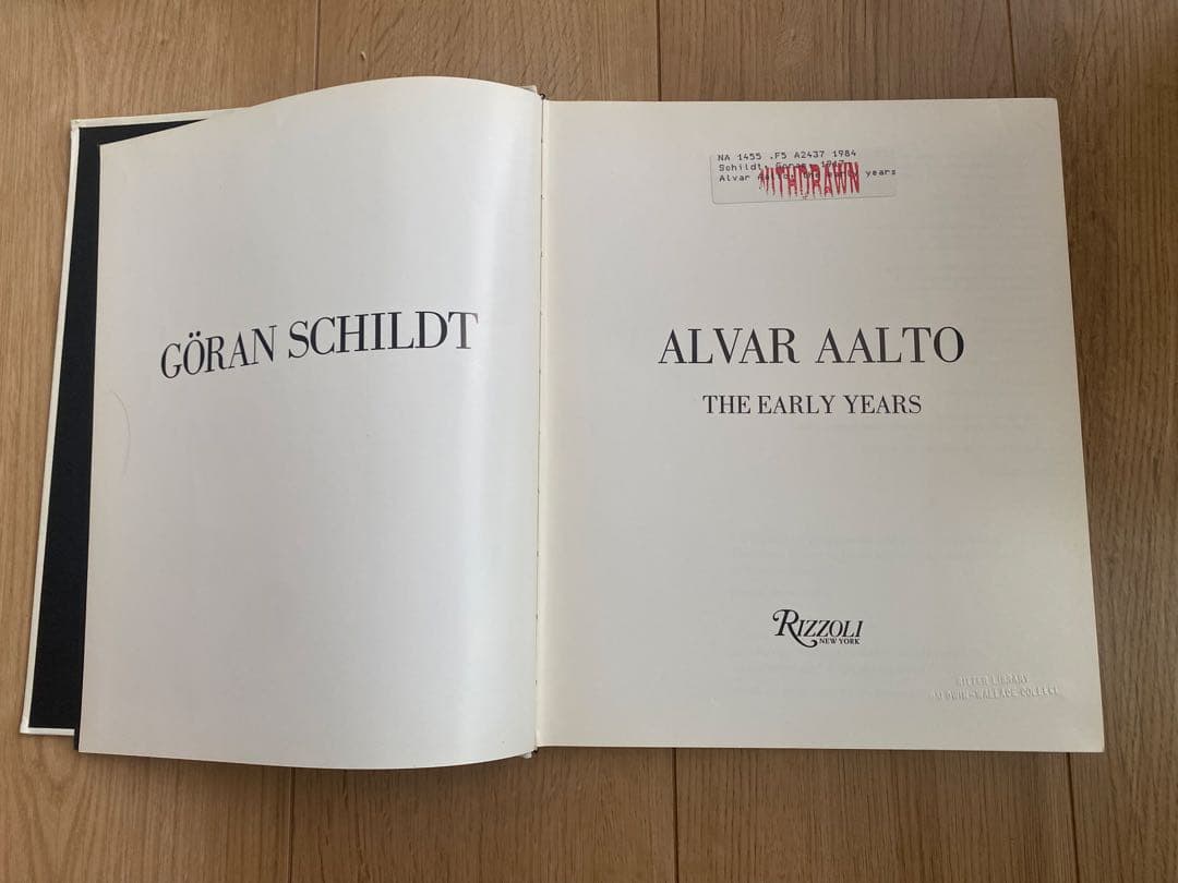 希少本　alvar aalto the early years artek 書籍