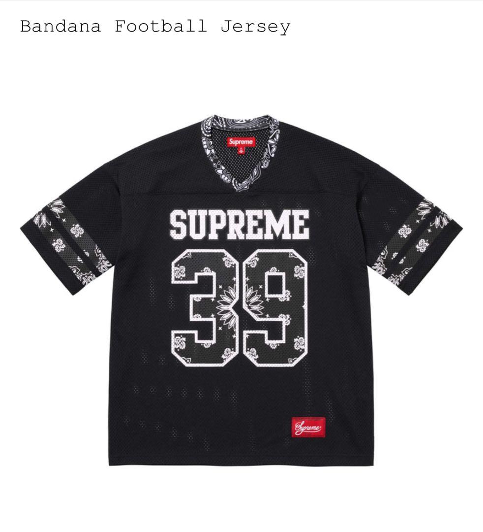 supreme Bandana Football Jersey 黒　Sサイズ