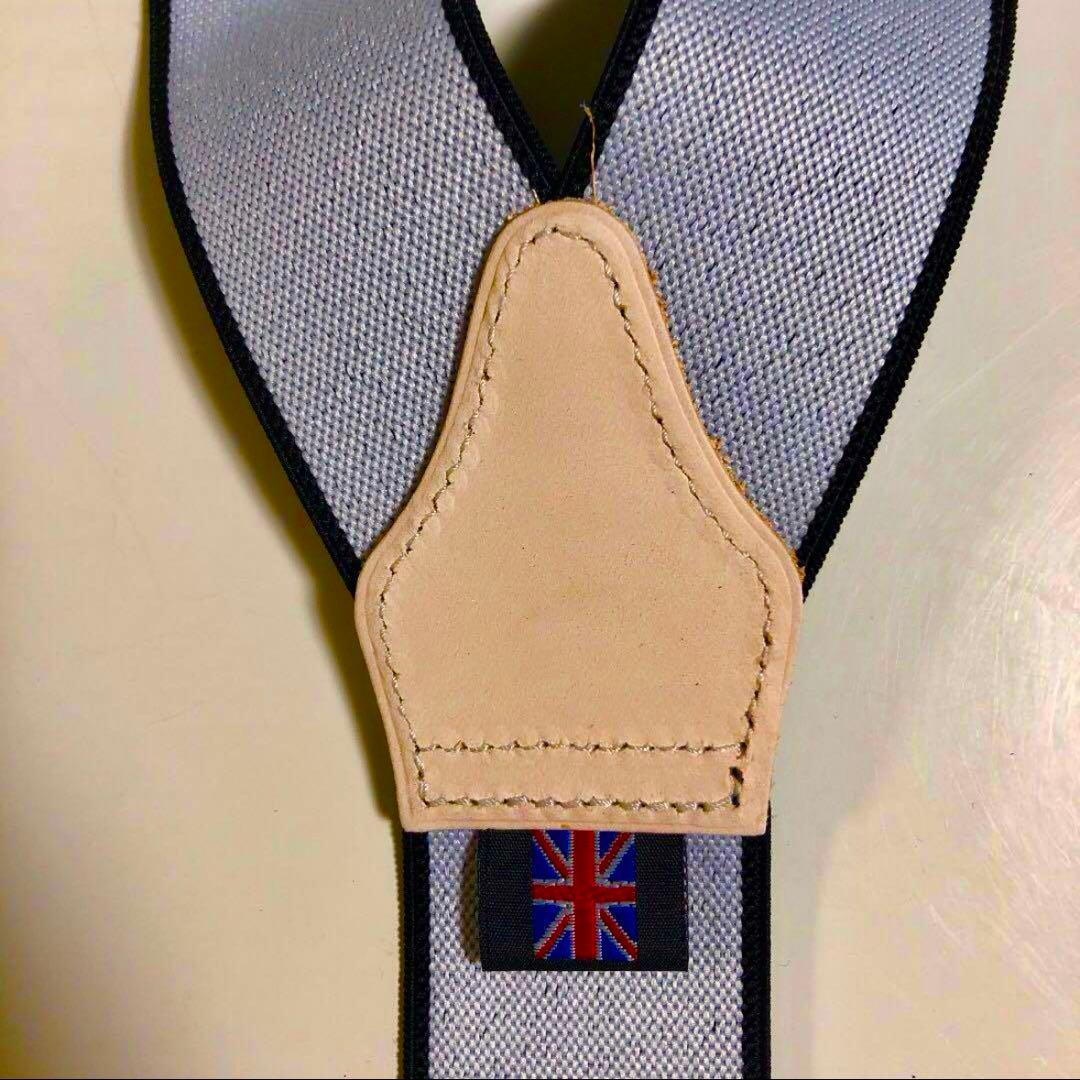 【未使用】アルバートサーストン サスペンダー（ブラック無地）