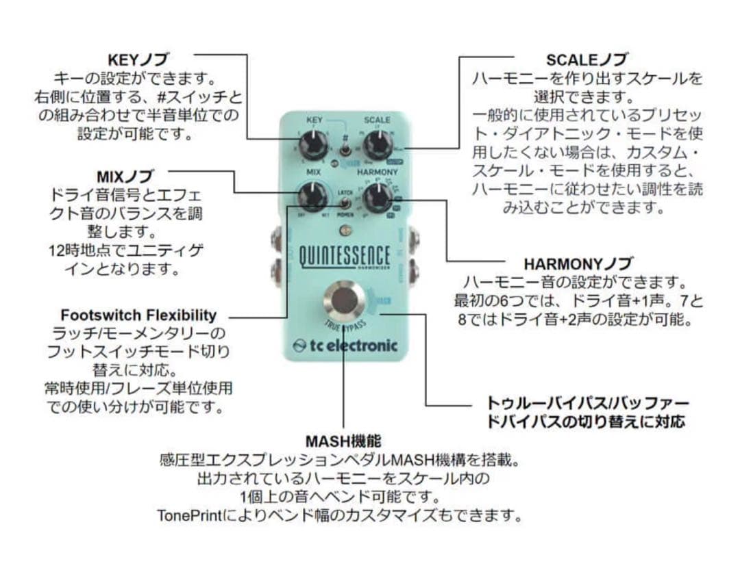 ギター tc electronic QUINTESSENCE HARMONY