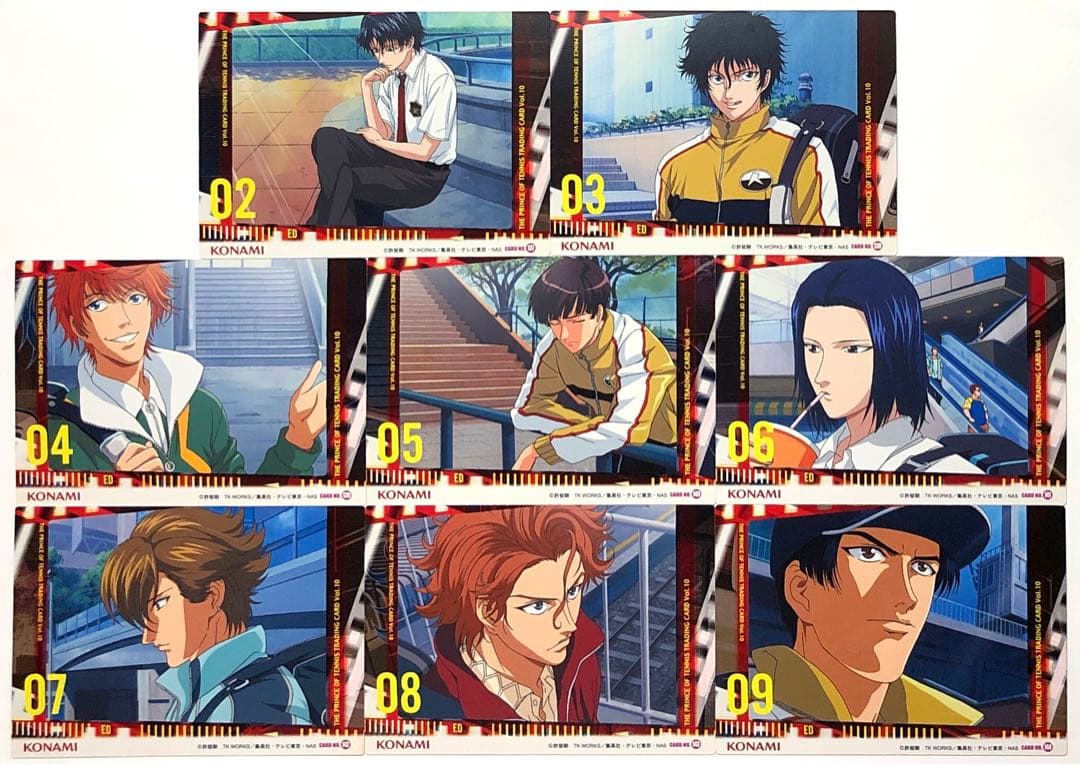 【青学】テニスの王子様 越前リョーマ 手塚 不二 他 OPカードセット 8枚 B