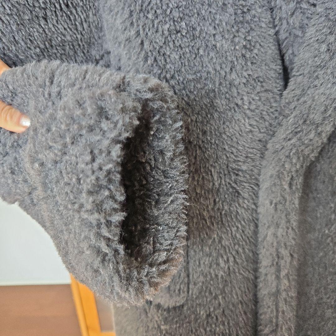 未使用に近い　Max Mara テディベア アイコン コート グレー