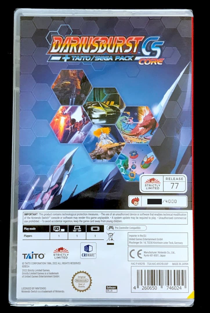 ダライアスバースト CS CORE + Dariusburst スイッチ