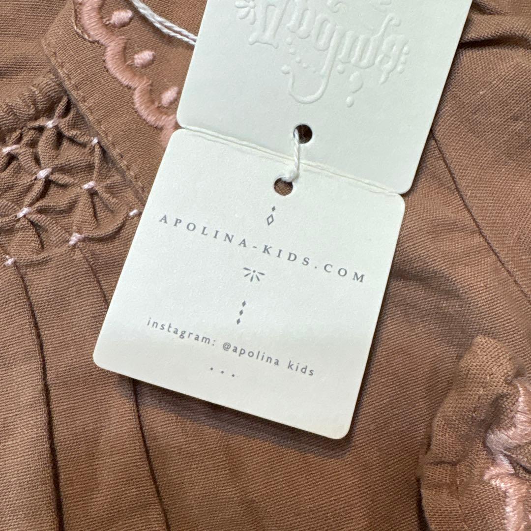 トップス Apolina Bettina Blouse - Chocolate 3-5Y