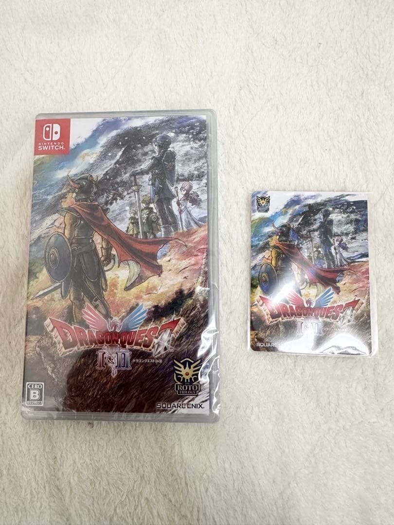 新品未使用　ドラゴンクエスト1&2HD2D イオン限定 プロモカード＆ソフト