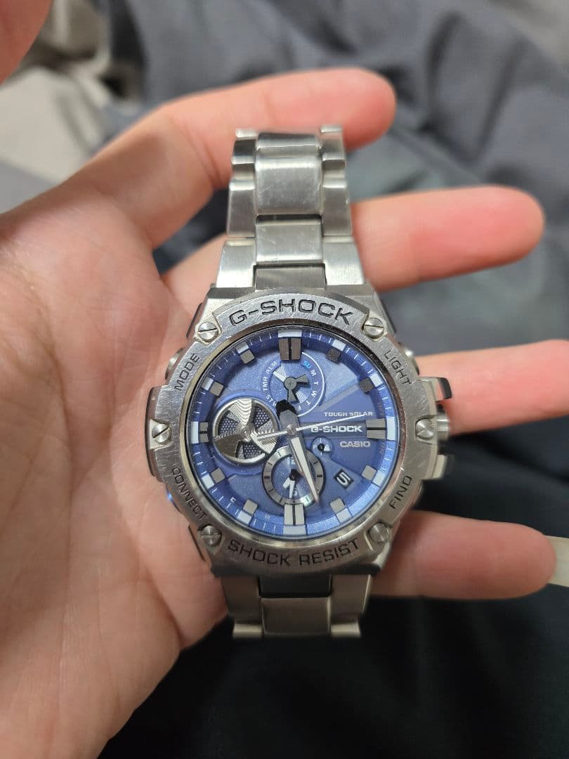 G-SHOCK G-STEEL GST-B100 ブルー 腕時計　稼働品