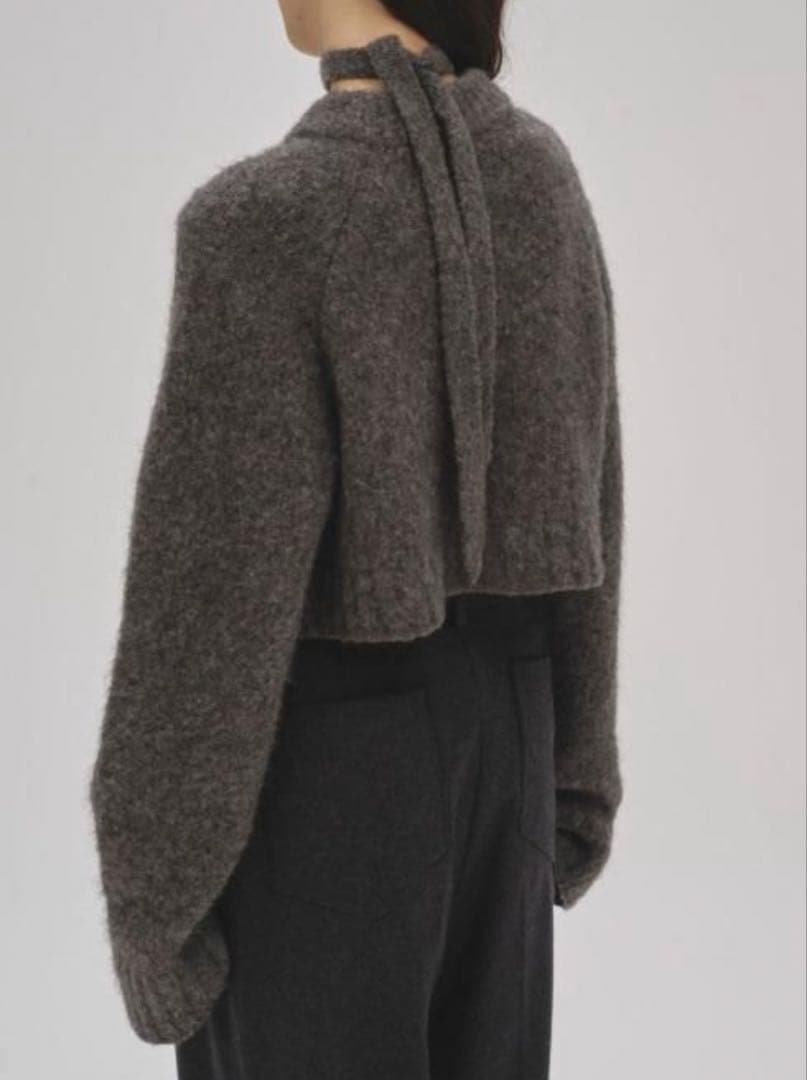 todayful Brashed ブラッシュドニットカーディガン C.GRY