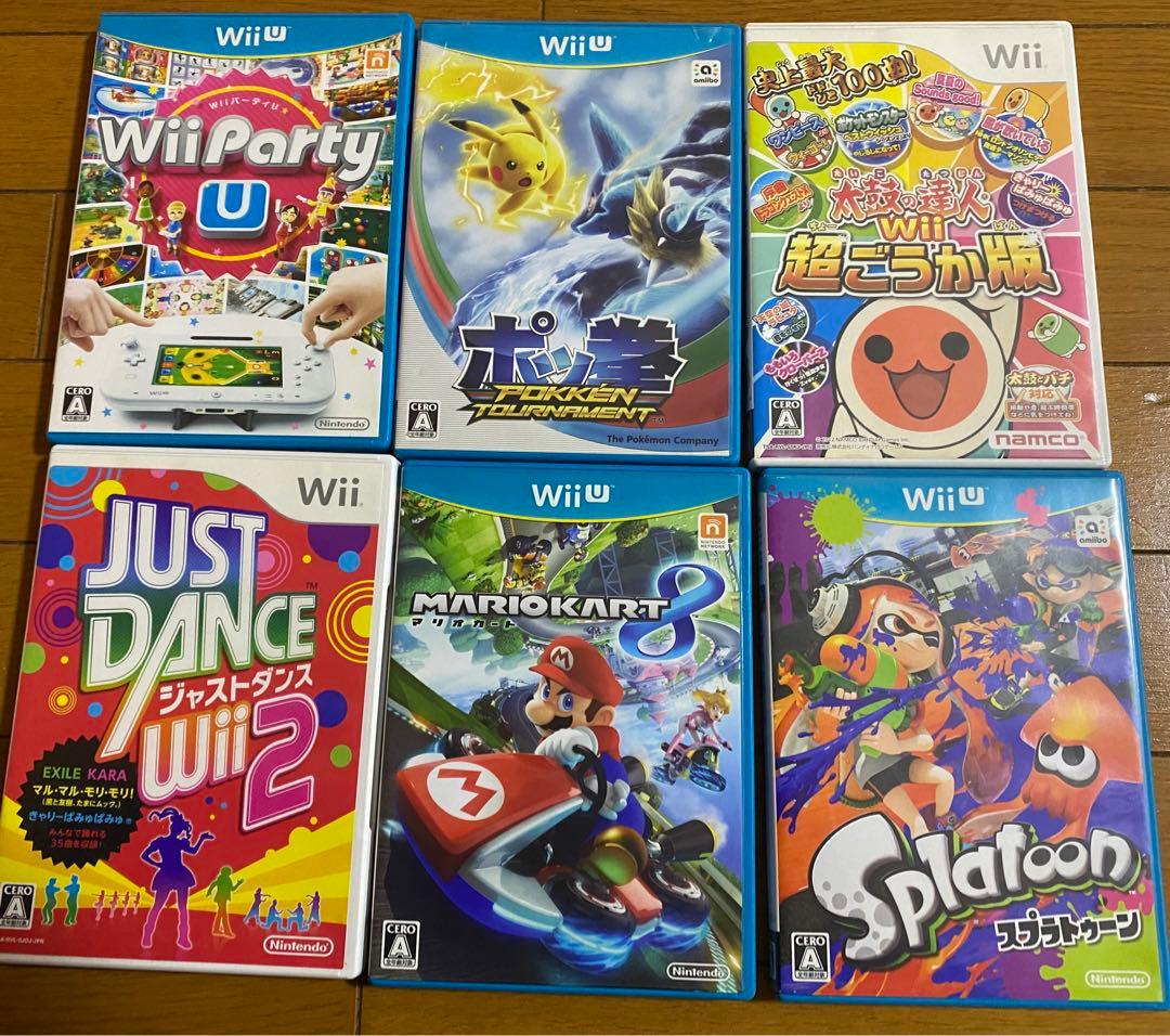 wii、wiiu ソフト6個セット