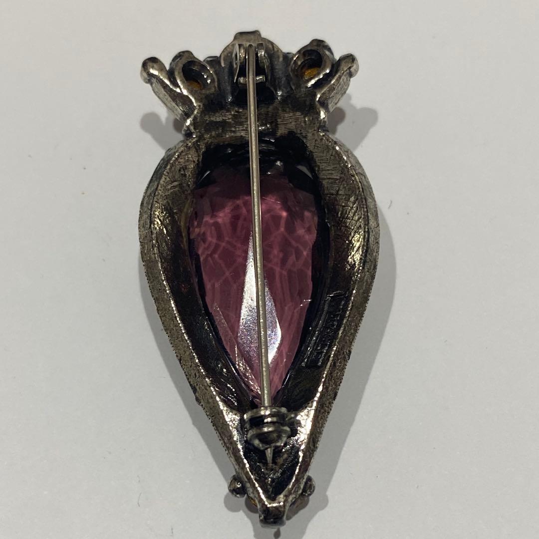 MIRACLE 英国ヴィンテージブローチ　カラーストーン