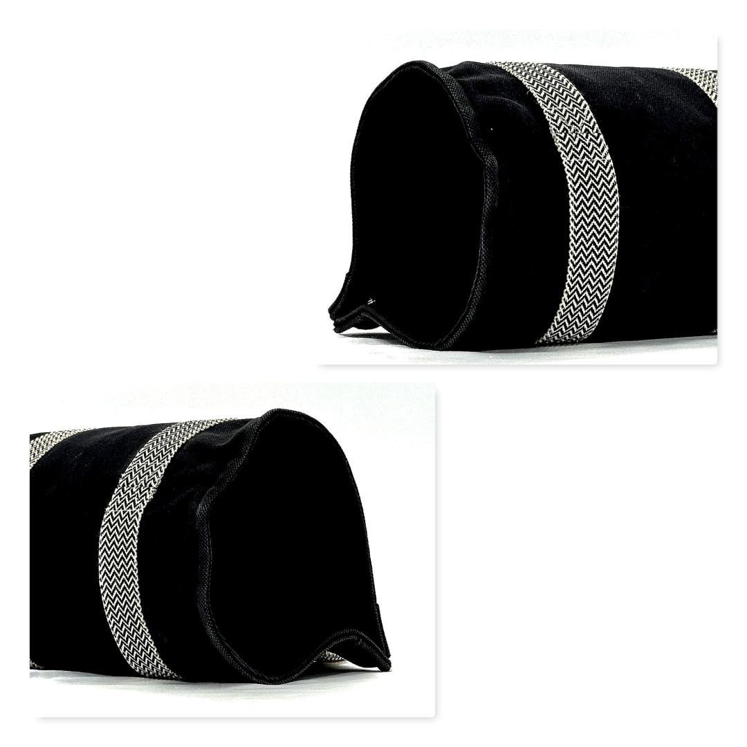 エルメス　カンヌPM　トートバッグ　キャンバス　ブラック系　【廃盤・美品】