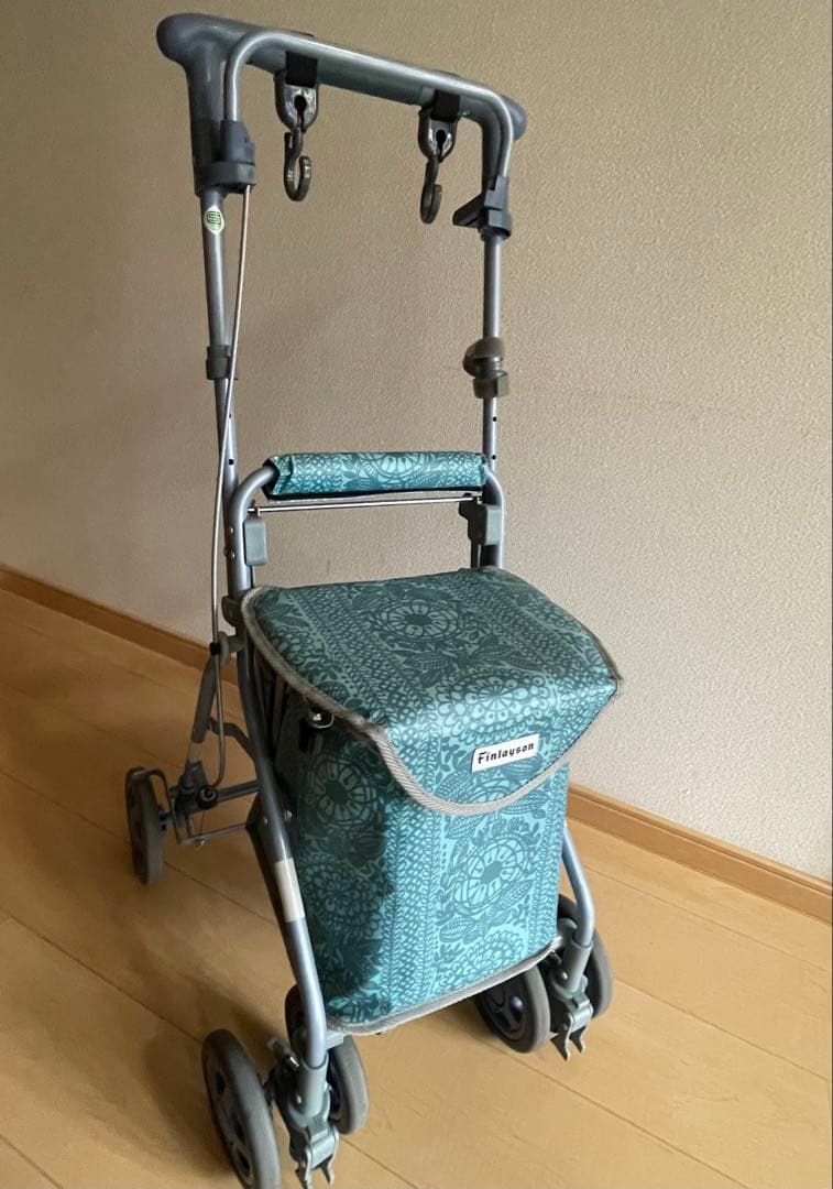 ショッピングカート シルバーカー 歩行車 高齢者用折りたたみ　レインカバー付き