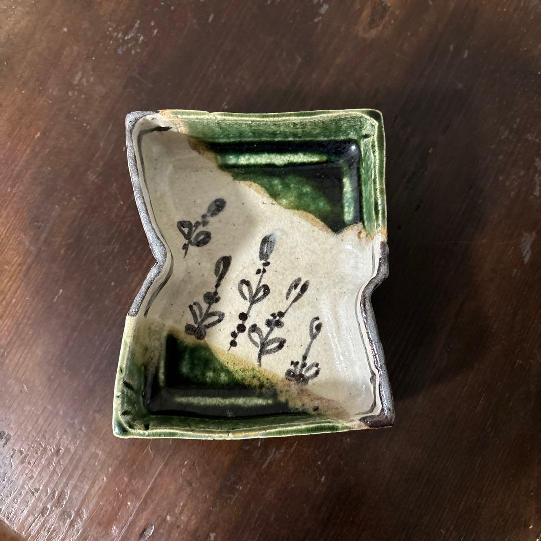時代織部　向付け　美濃　瀬戸　古美術　茶道具　懐石　酒器　志野　唐津　備前　李朝
