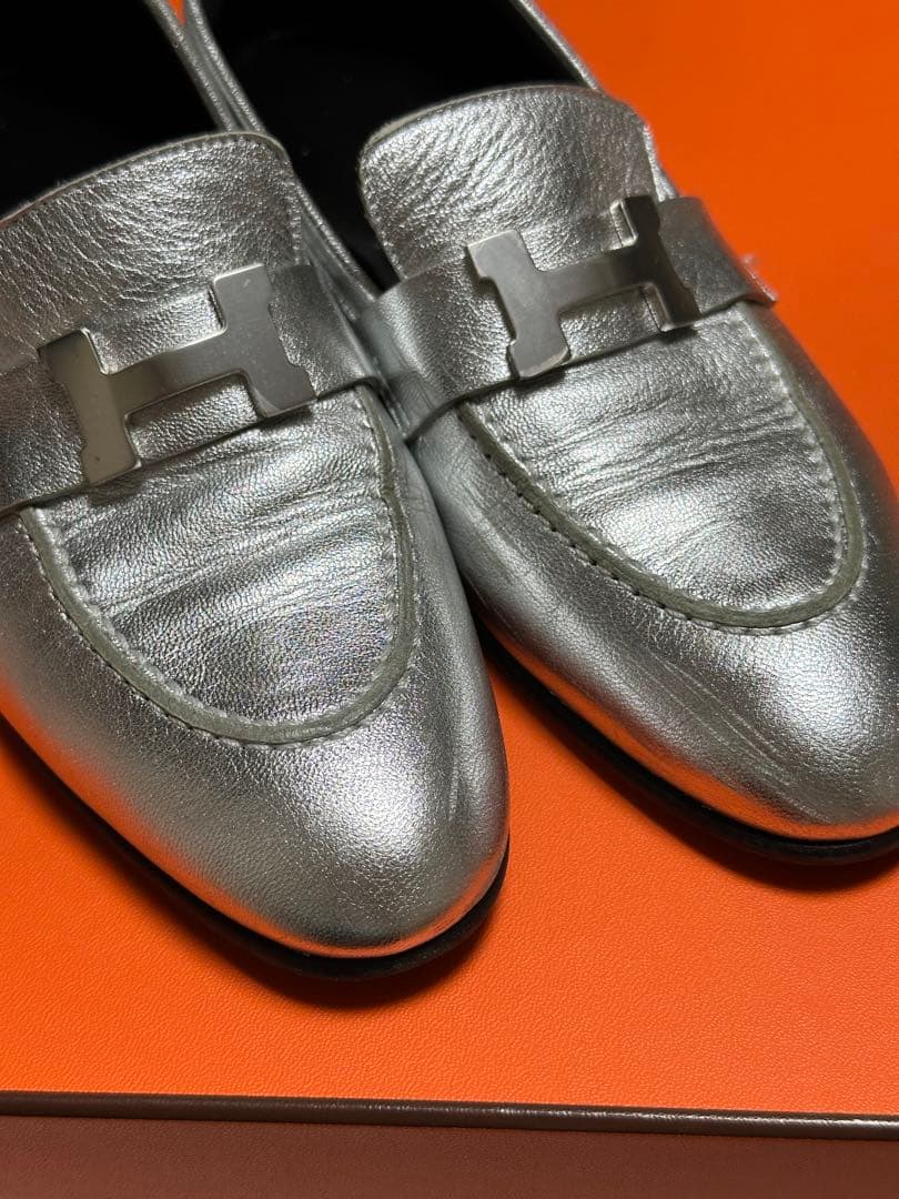 HERMES モカシンパリ　ローファー