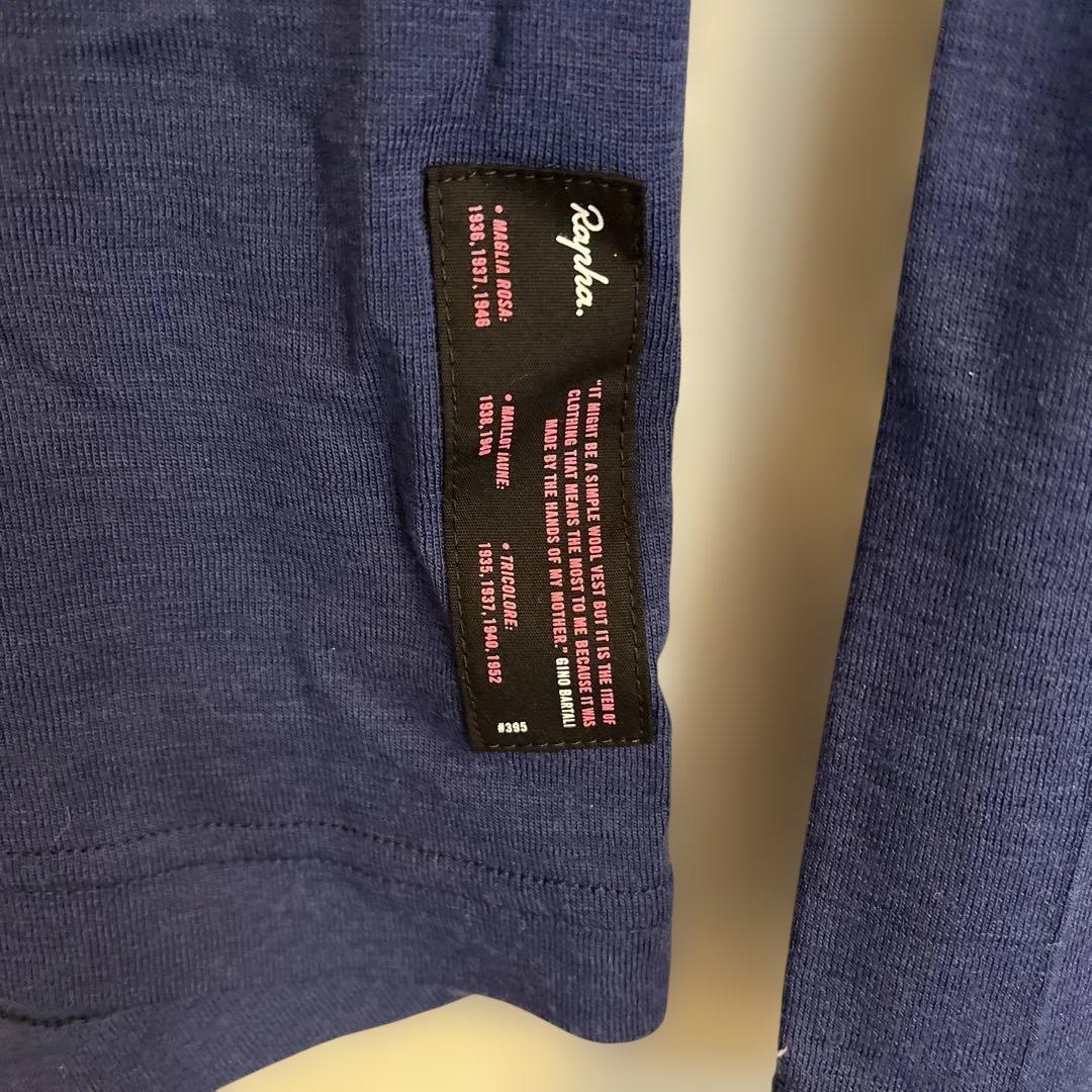 新品　Rapha メンズ メリノベースレイヤー 長袖 NAVY L