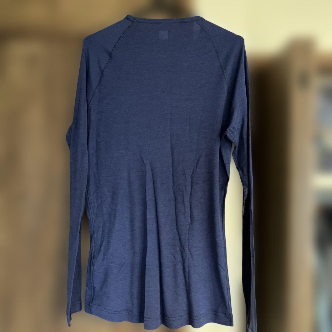 新品　Rapha メンズ メリノベースレイヤー 長袖 NAVY L