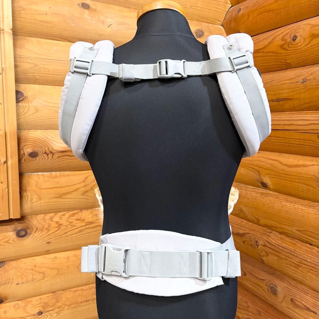【美品】ergobaby オムニ360 クールエアー メッシュ パールグレー