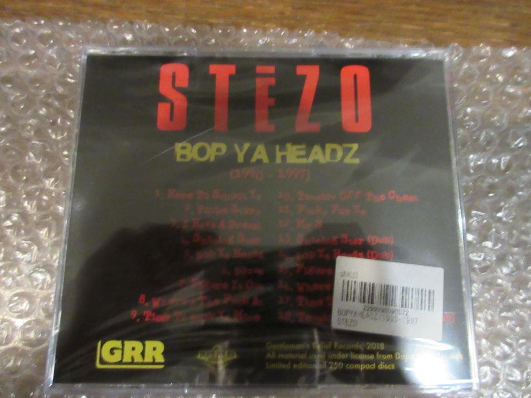 新品CD STEZO スティ-ゾ BOP YA HEADZ