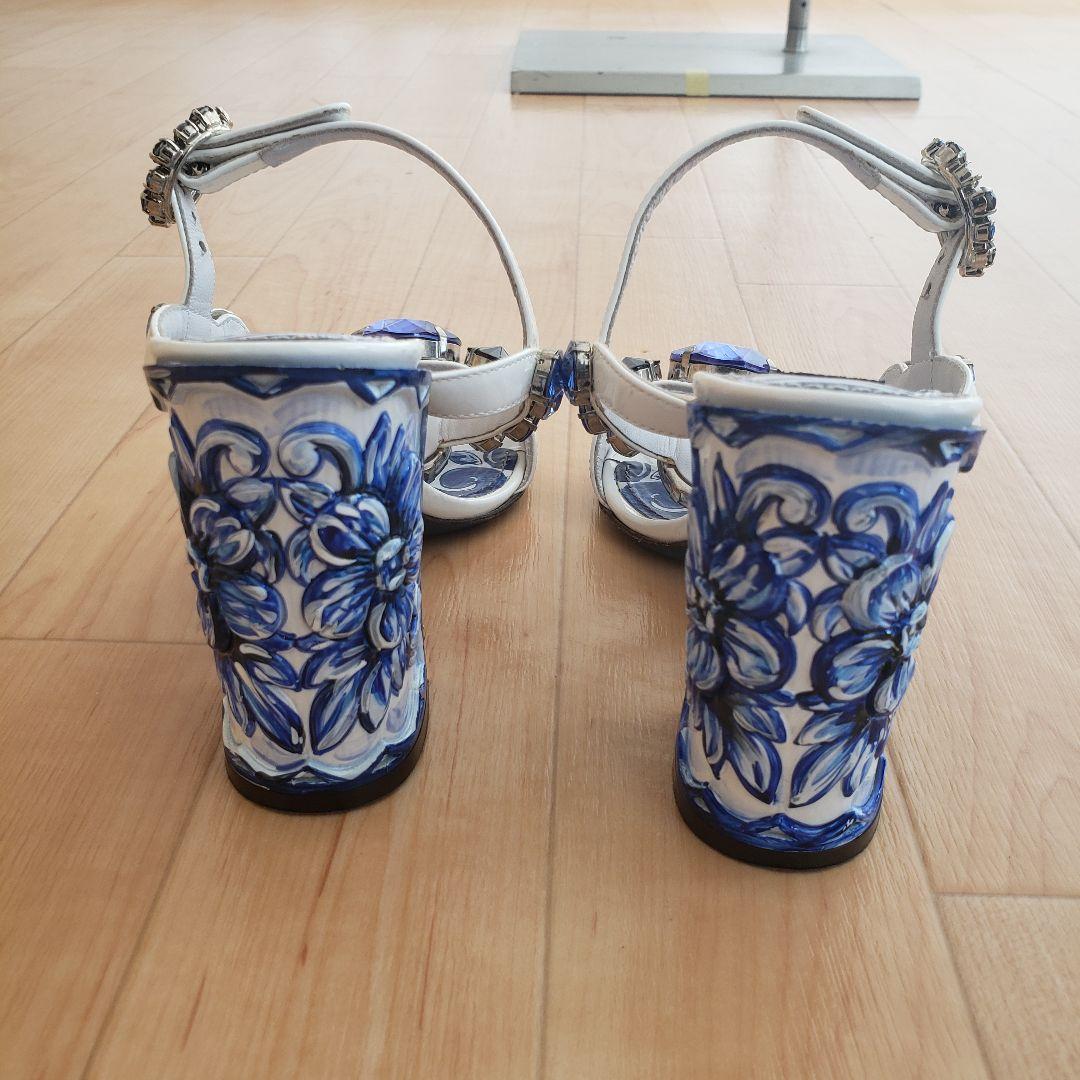 ドルチェアンドガッバーナ マヨリカ ビジューサンダル ハイヒール