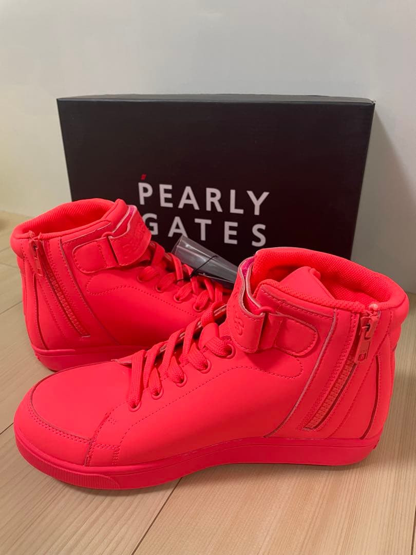 新品　PEARLY GATES ハイカットシューズ ピンク