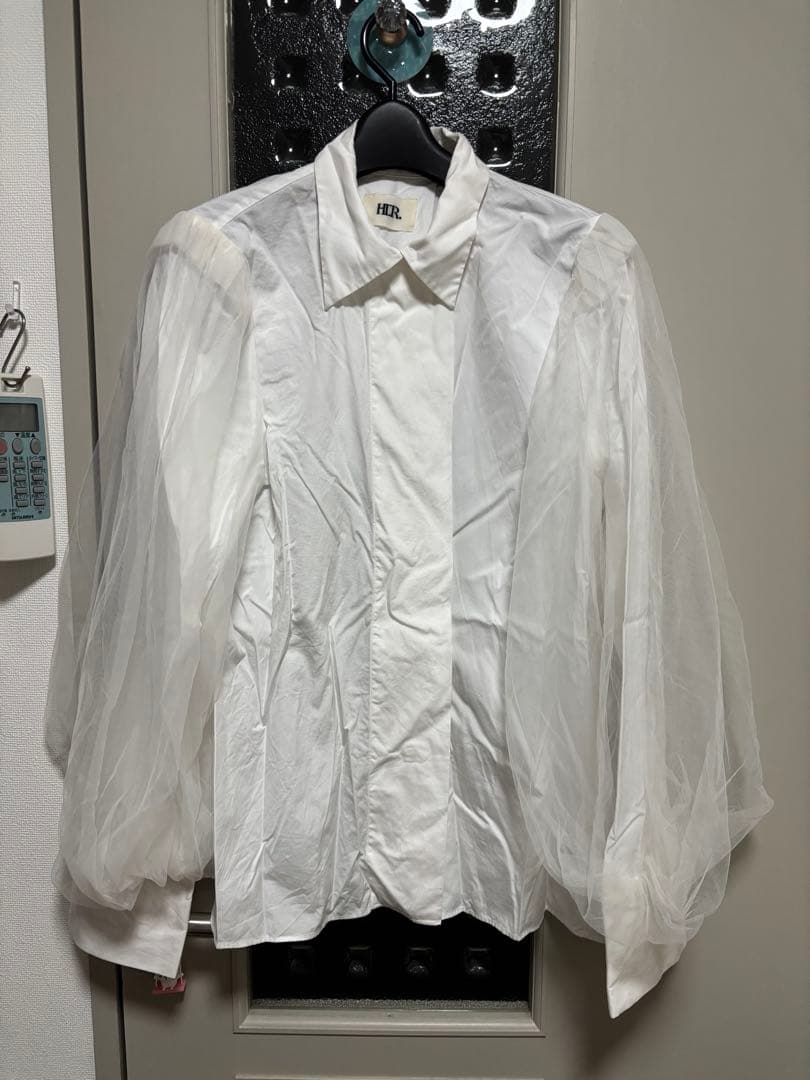 HER.（ハー） チュールドッキングブラウス