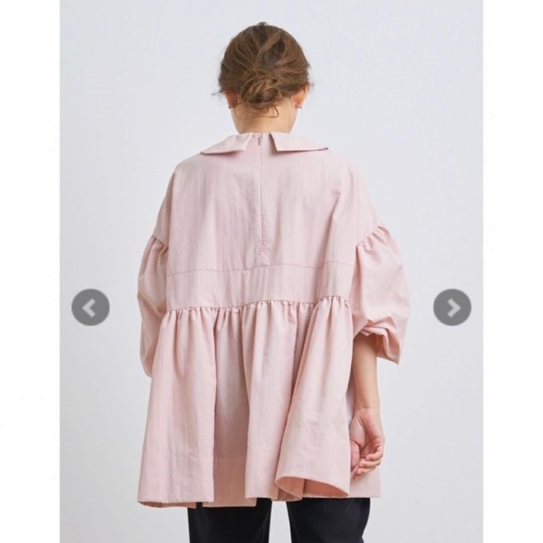 yori フラットカラーティアードブラウス