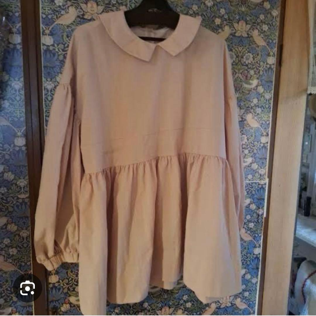 yori フラットカラーティアードブラウス