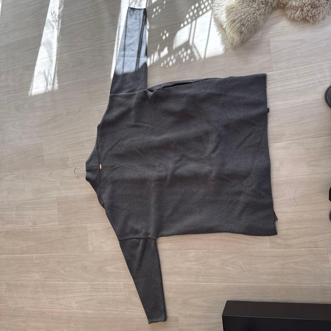 ドゥーズィエムクラス Twins cottonショートガウン コットン グレー