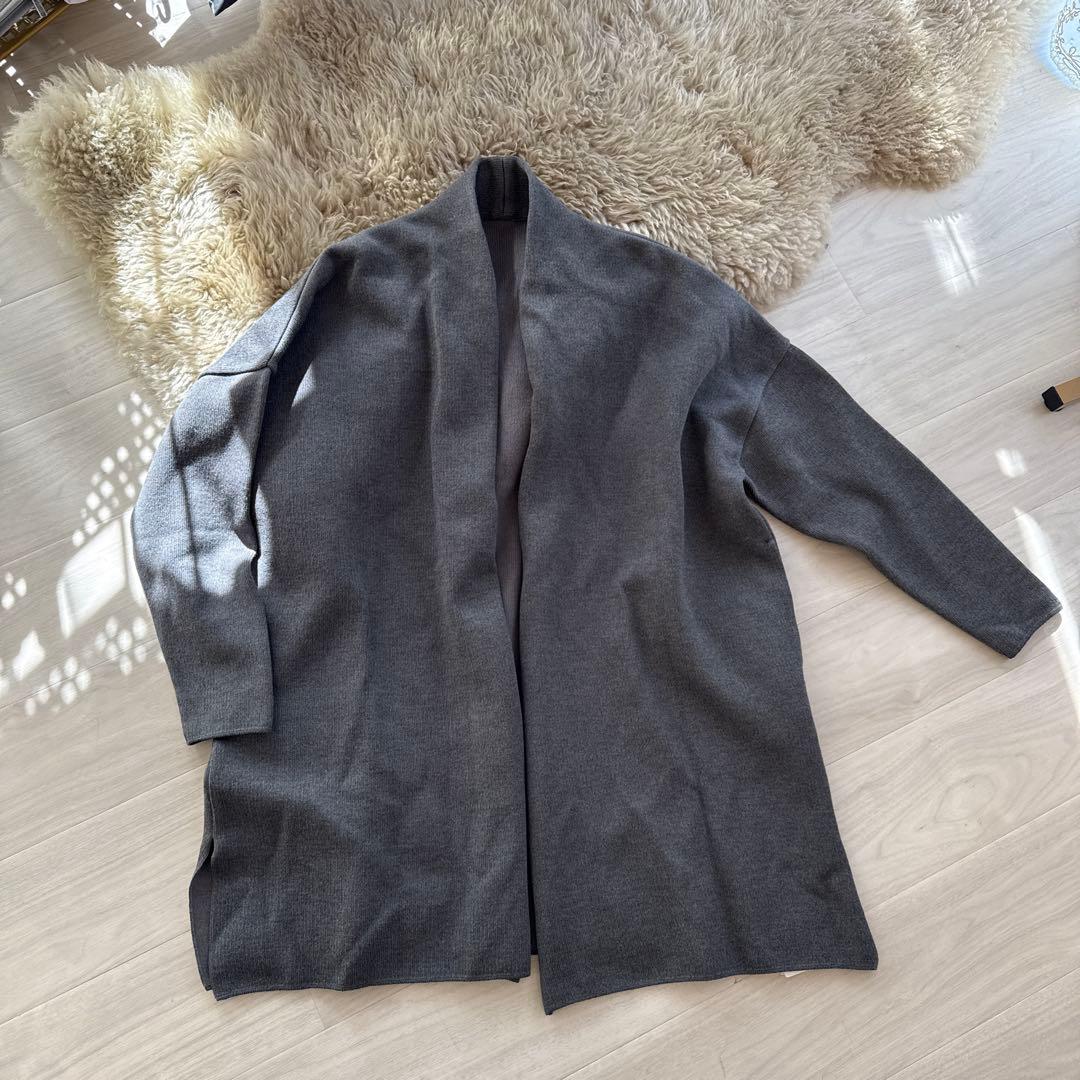 ドゥーズィエムクラス Twins cottonショートガウン コットン グレー