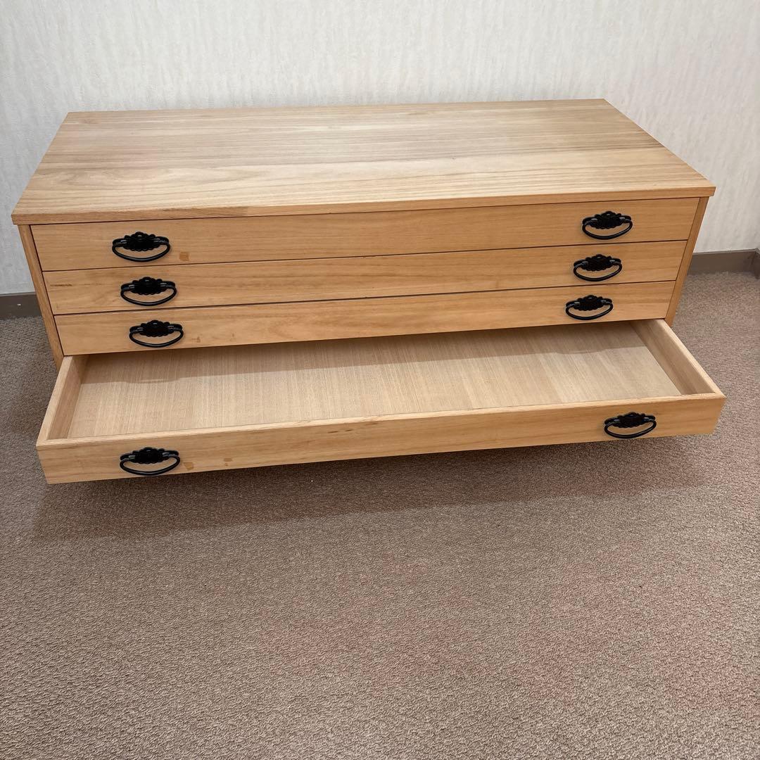 5段桐ダンス　桐箪笥　着物タンス