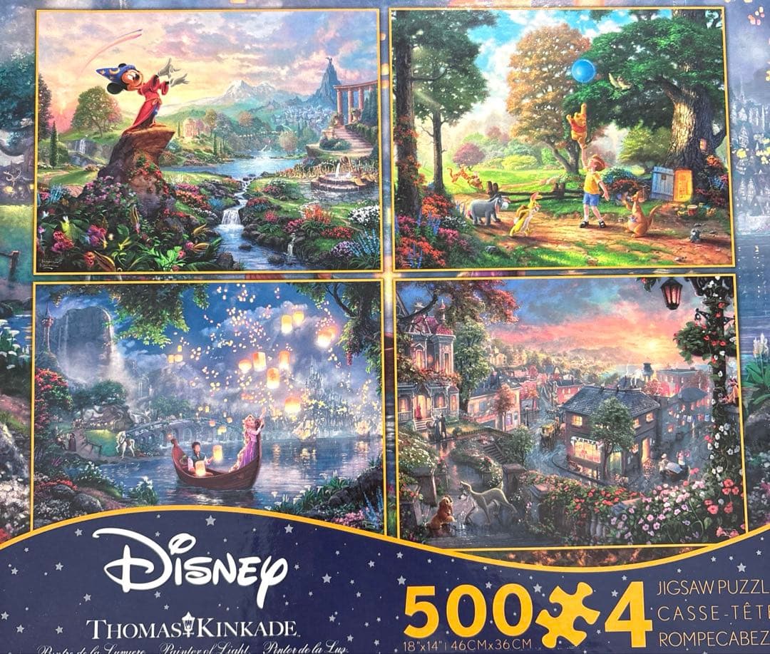 海外 ディズニー ジグソーパズル トーマス キンケード 500 ピース ×4種