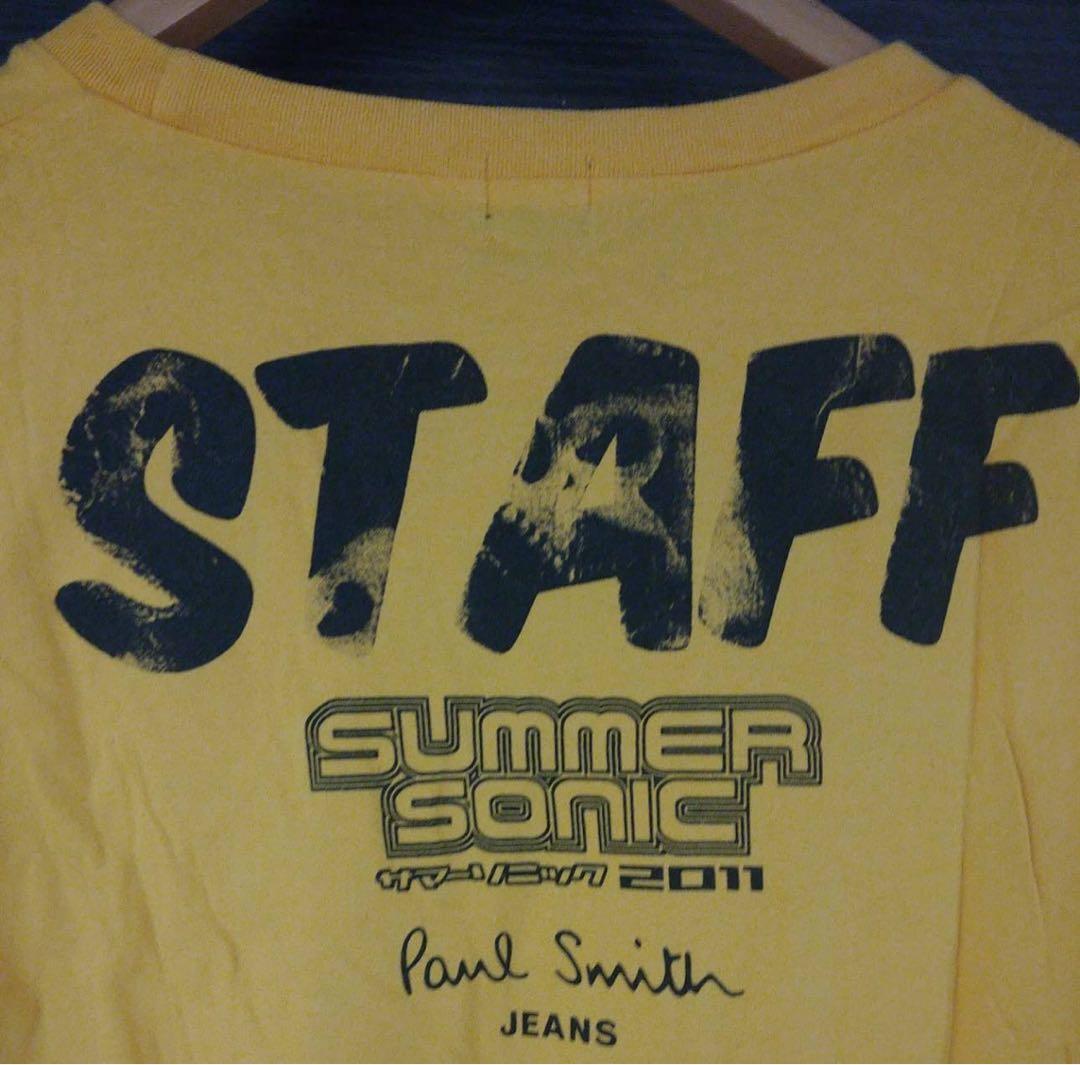 非売品!2011·サマーソニック·スタッフTシャツ　イエロー　L