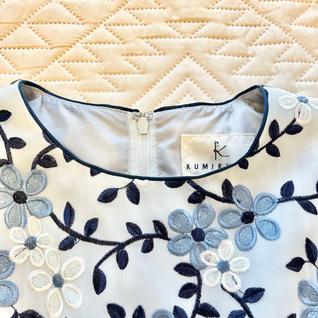 組曲　フォーマルドレス　ワンピース　花柄　刺繍　140