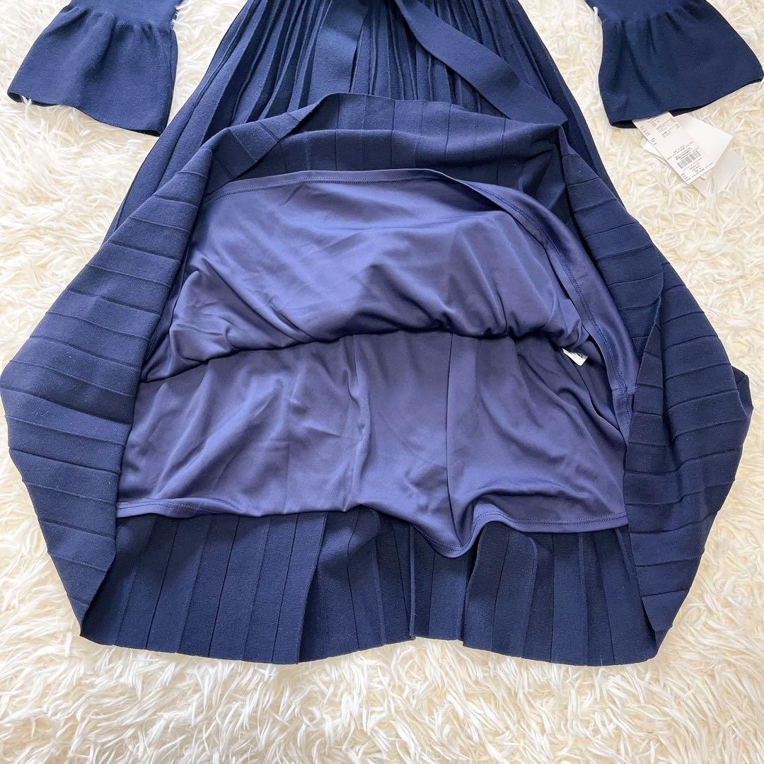 タグ付新品✨セルフォード スプリングニットドレス　2025SS ネイビー S