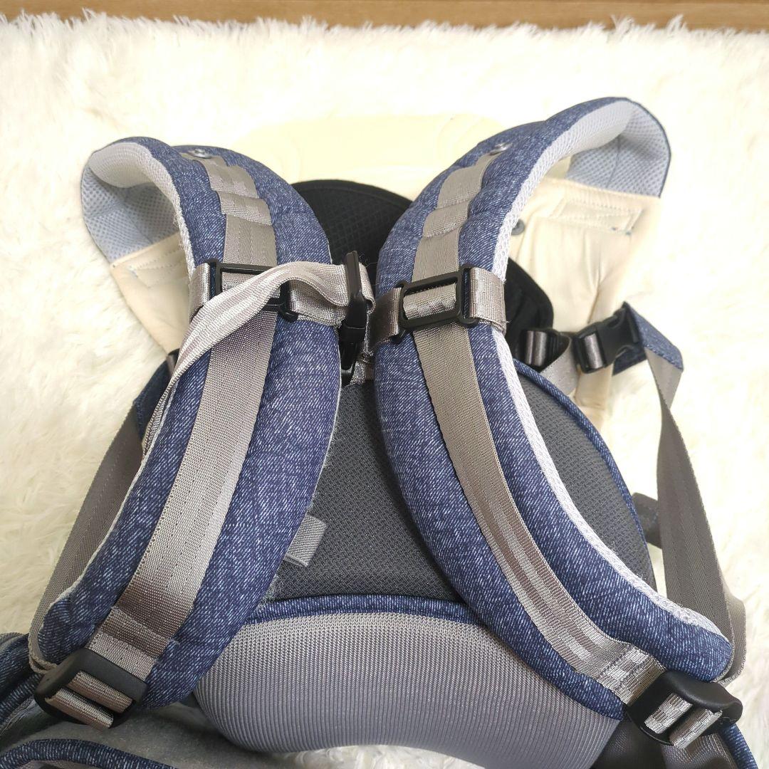 ポグネー × ミキハウス 抱っこ紐 デニム調