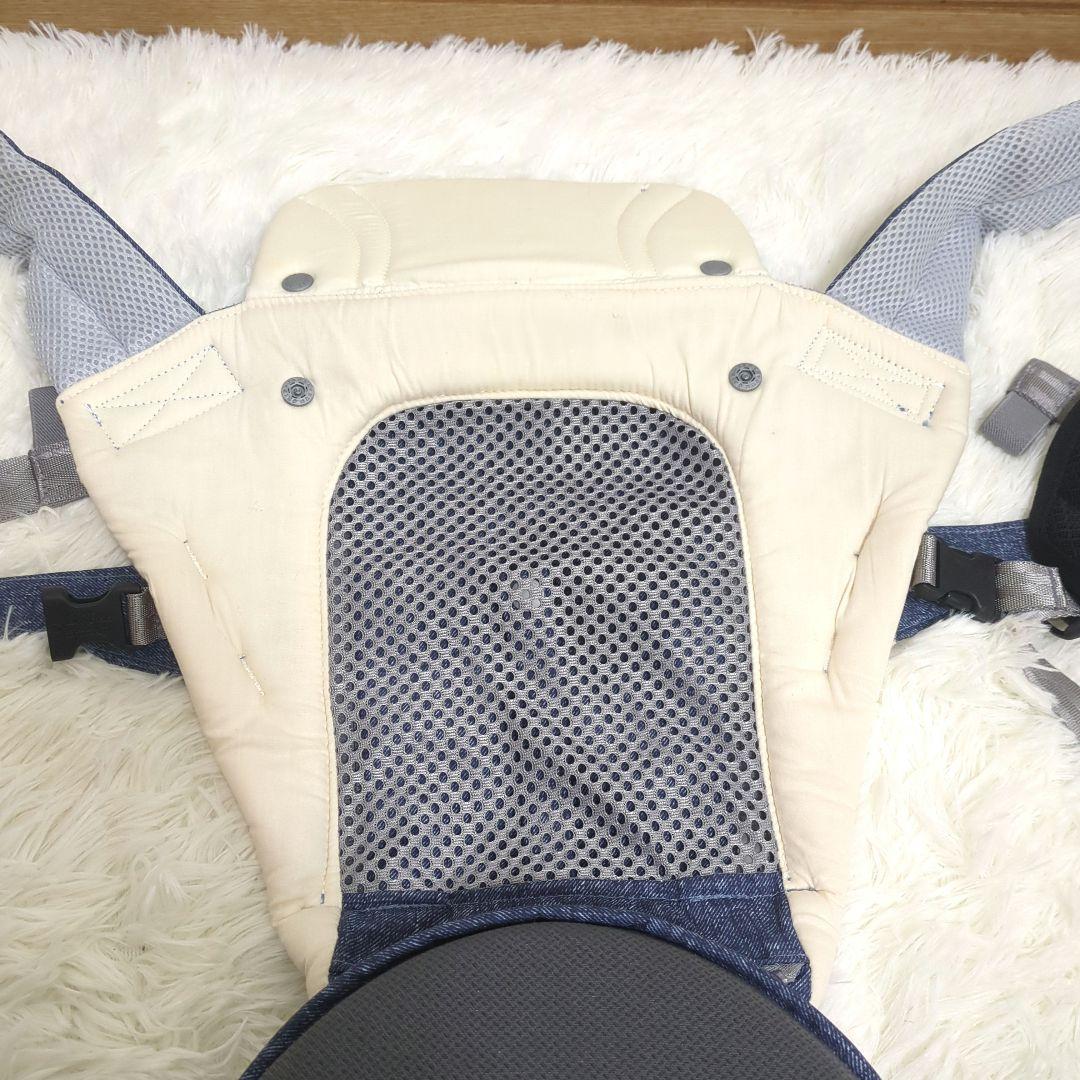 ポグネー × ミキハウス 抱っこ紐 デニム調