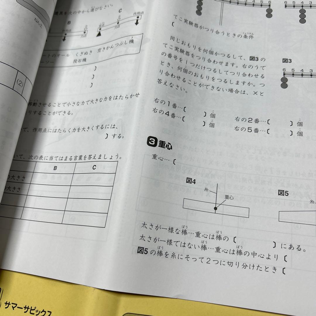 ㉒B サピックス　SAPIX 4年　理科　夏期講習　サマーサピックス