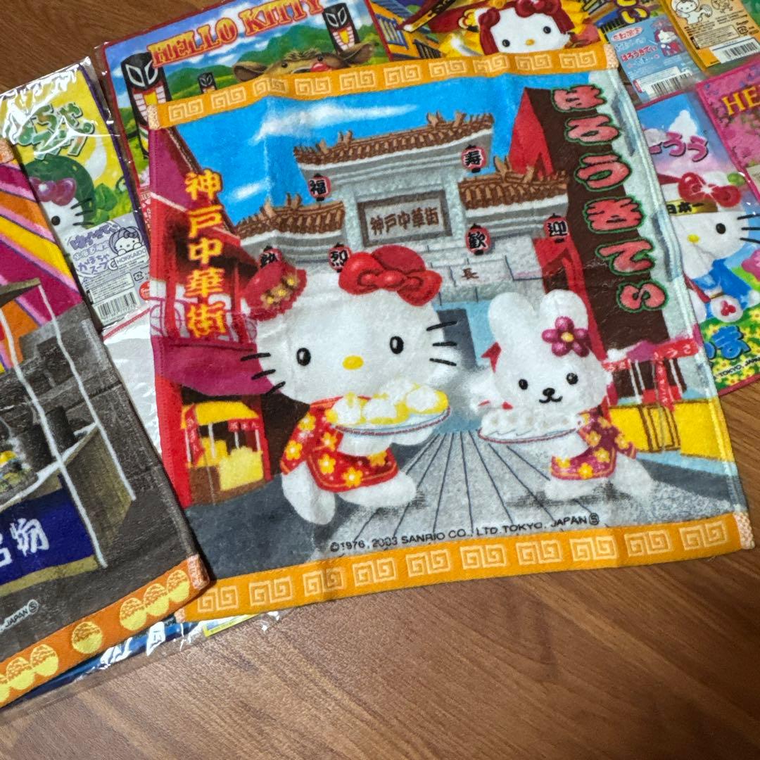 ♡ハローキティ♡ご当地　根付ストラップ/ボールペンなど38個　未開封多数