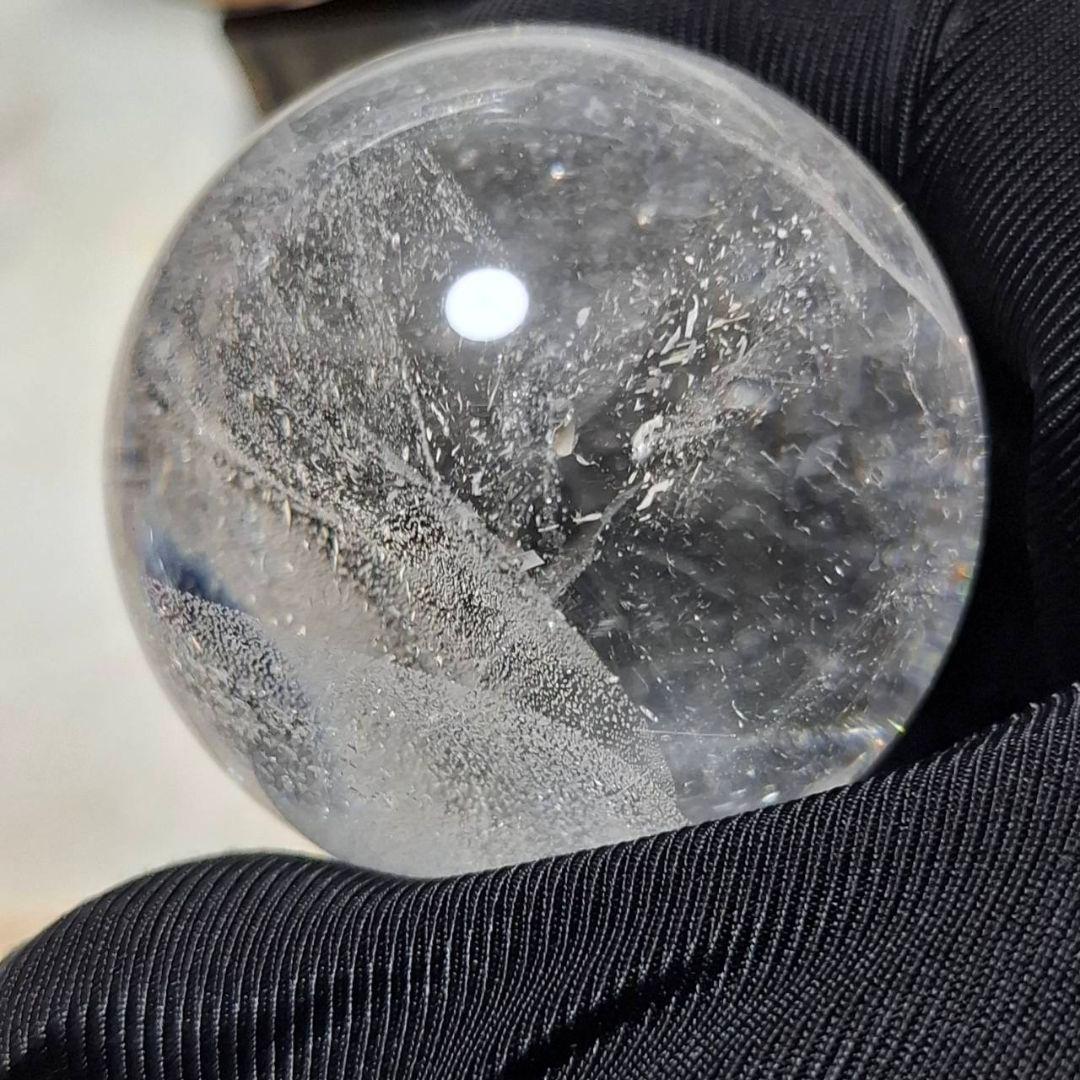 極美！AAAグレード　レムリアンシード　クリスタル丸玉　スフィア　台座付き