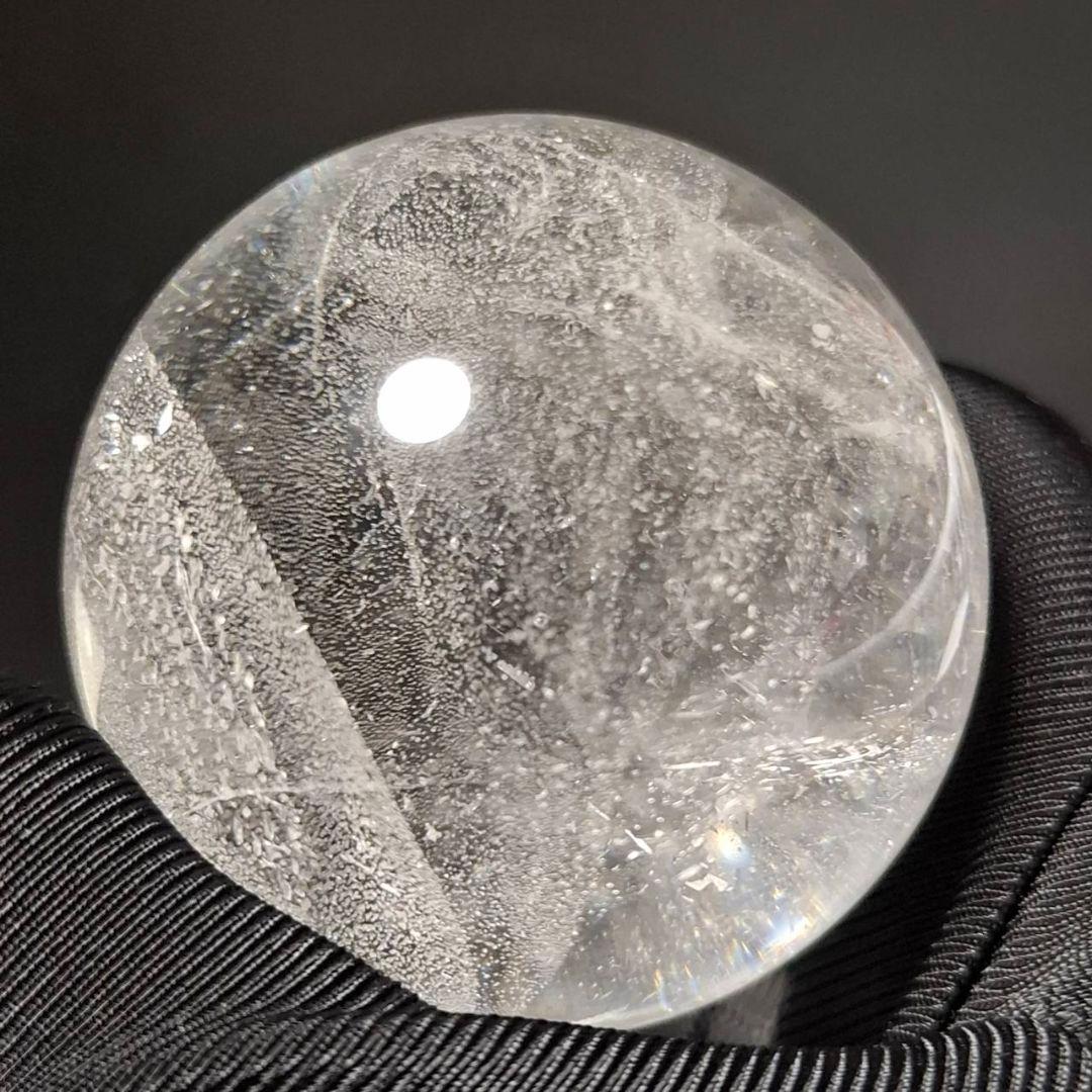 極美！AAAグレード　レムリアンシード　クリスタル丸玉　スフィア　台座付き